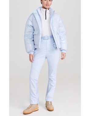 Sweaty Betty Snowfall Ski Pants L High Waisted Snow Pants Belted Performance